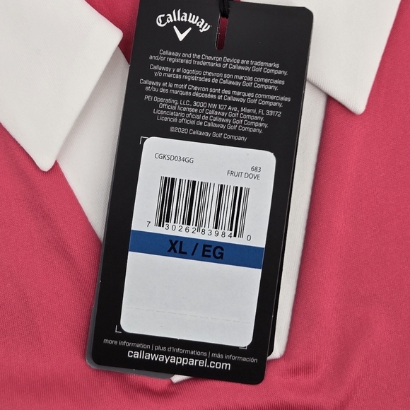 Women's OPTI-DRI ECO Sleeveless Pink Pickleball Golf Top SiZE:XL (NWT) - Picture 3 of 10